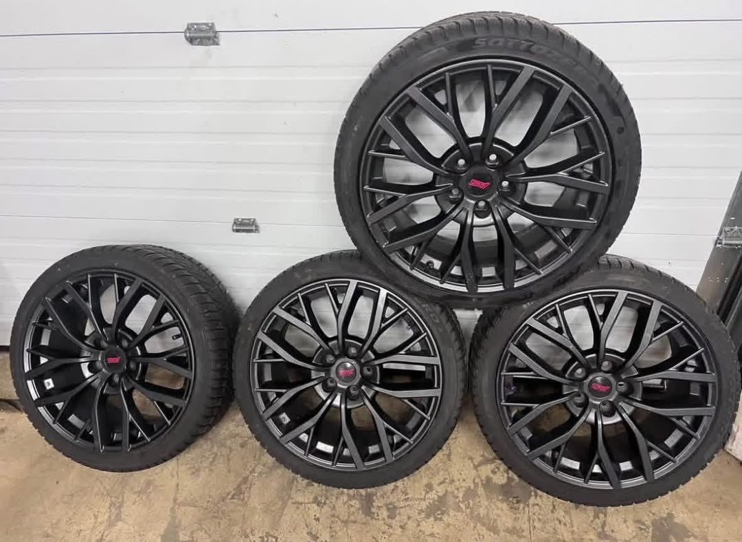 Subaru WRX STI 19-Inch Wheels with Pirelli Sottozero 3 Winter Tires – 5x114.3
