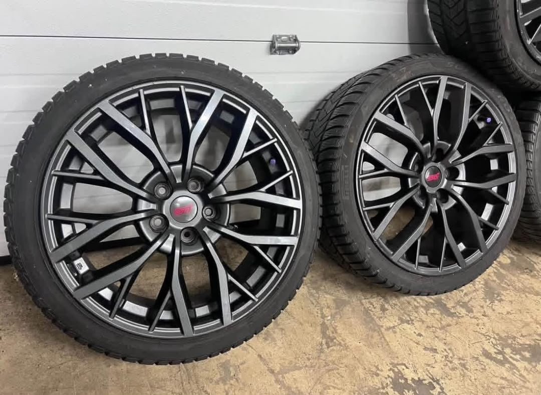 Subaru WRX STI 19-Inch Wheels with Pirelli Sottozero 3 Winter Tires – 5x114.3