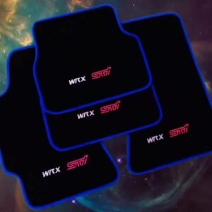 Subaru STI and WRX STI Floor Mats – Black with Blue Trim